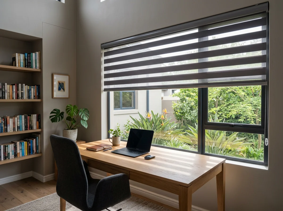 Day/Night Zebra Blinds fitted in a Fourways home