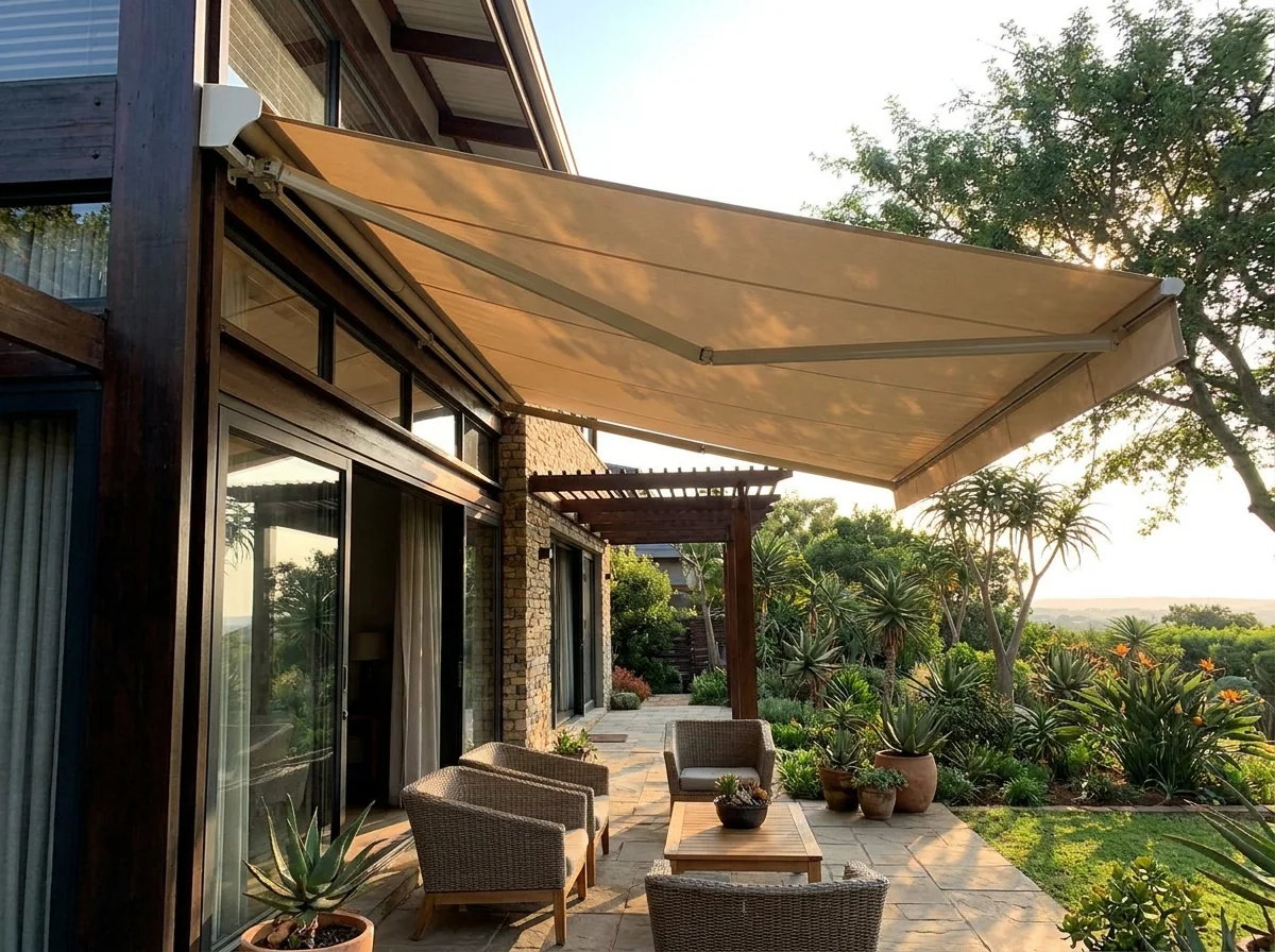 Folding-Arm Awnings fitted in a Fourways home