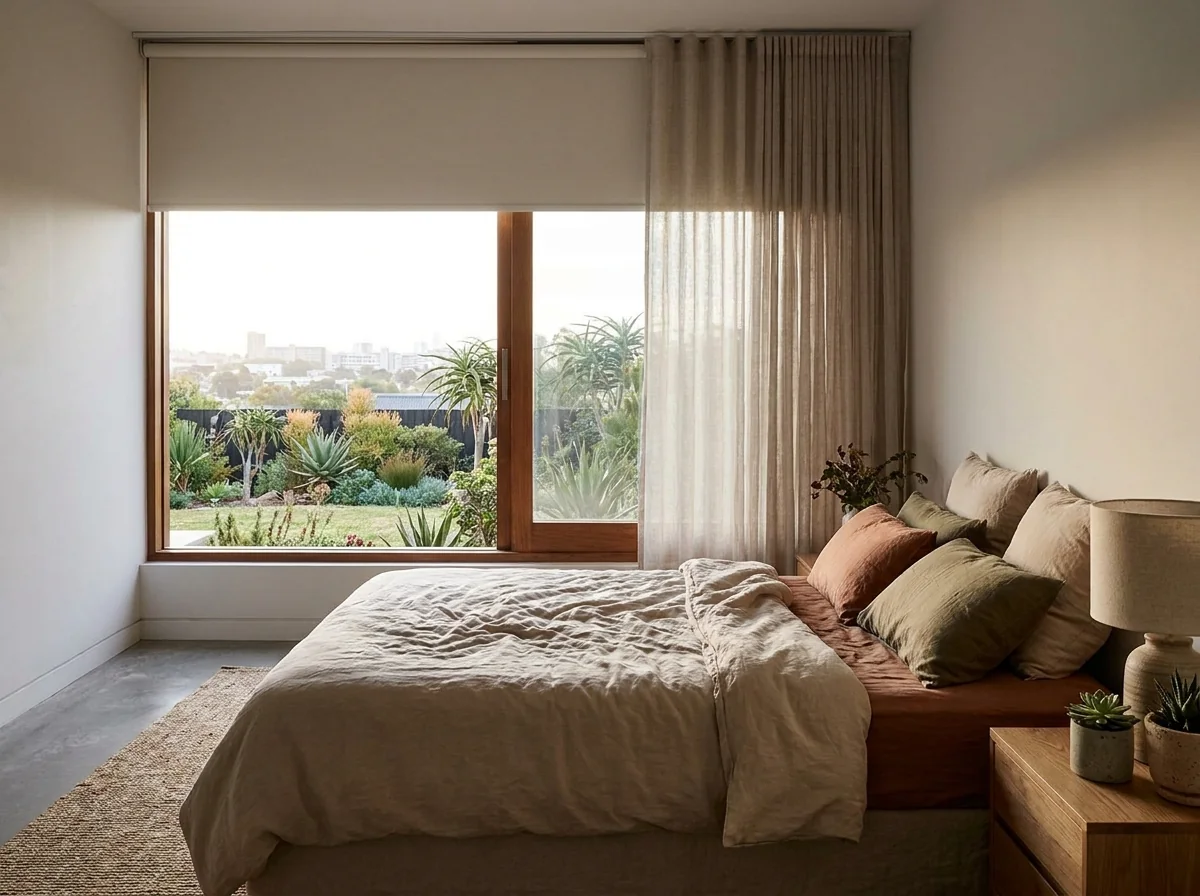 Roller Blinds fitted in a Fourways home