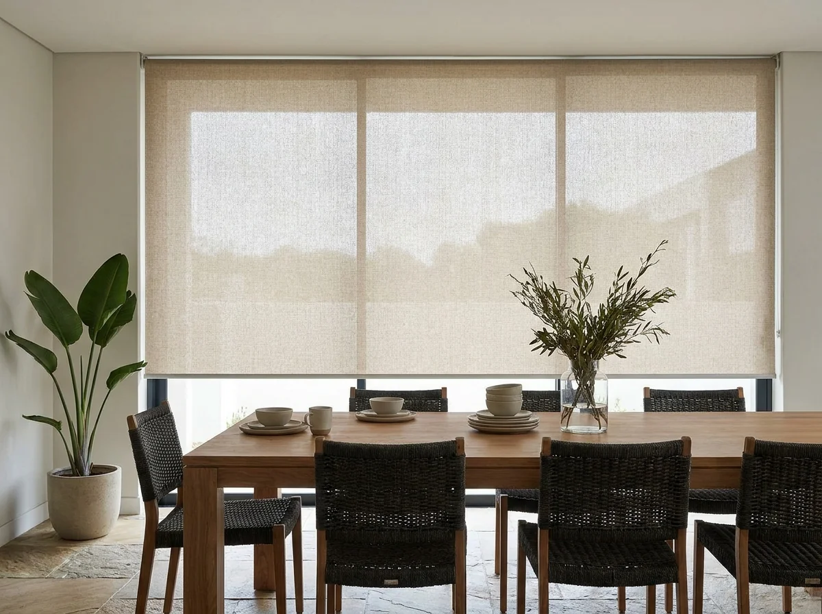 Roller Blinds fitted in a Fourways home
